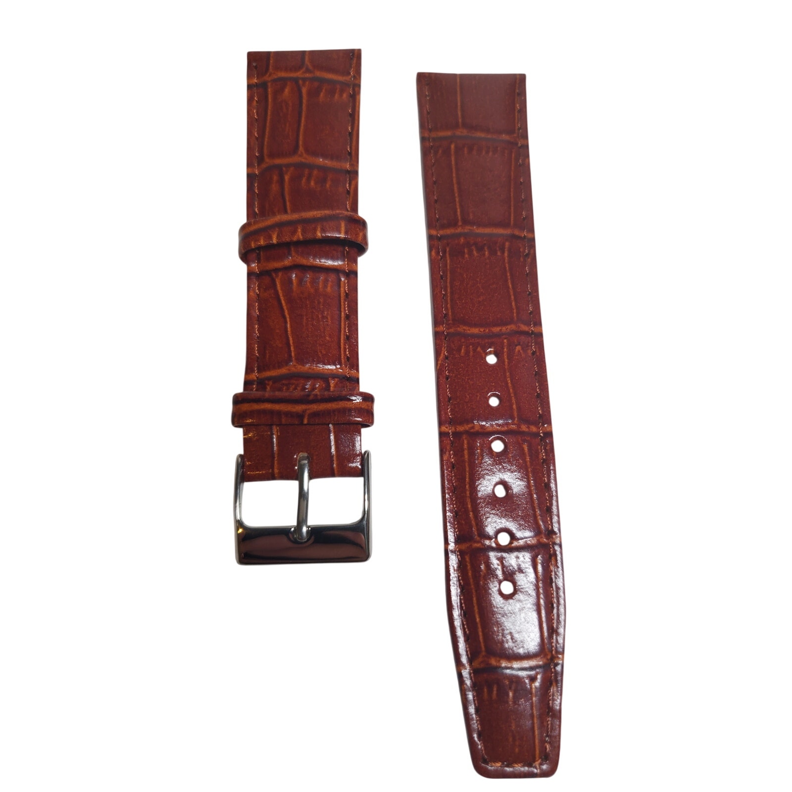 Watch Band  Leather  Brown 20mm